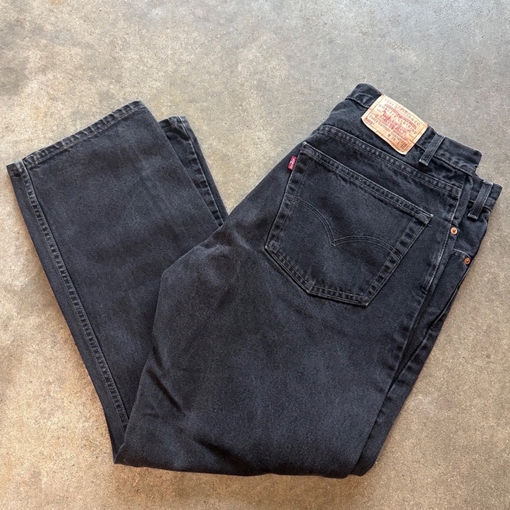 Vintage 90s 505 Black Levi denim jeans